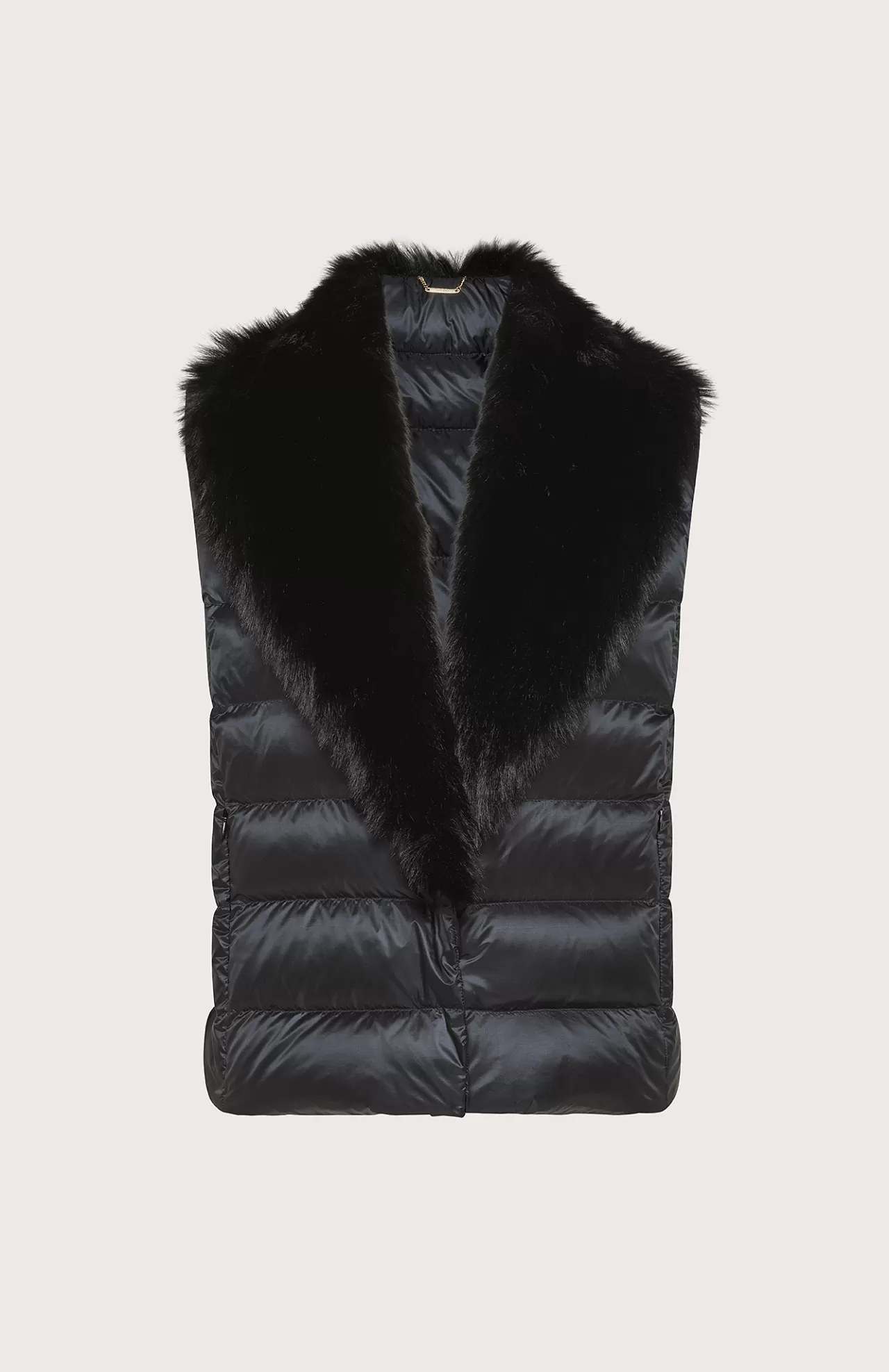 Donna Seventy Venezia Cappotti^Gilet Con Collo In Ecopelliccia